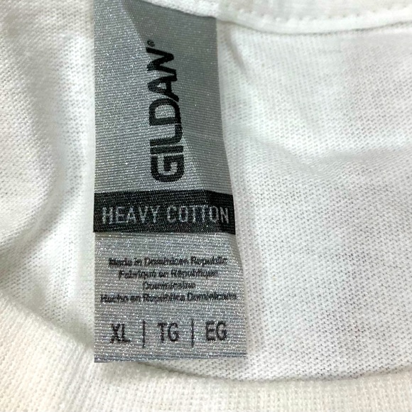Gildan Heavy Cotton Short Sleeve Tee Shirt White Phantom Fireworks Sz XL - Picture 4 of 11